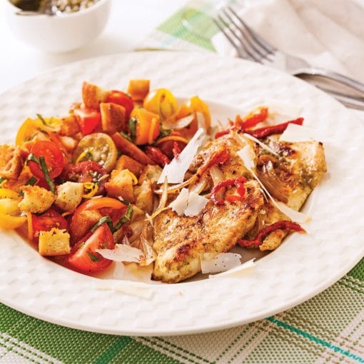 escalope poulet ratatouille